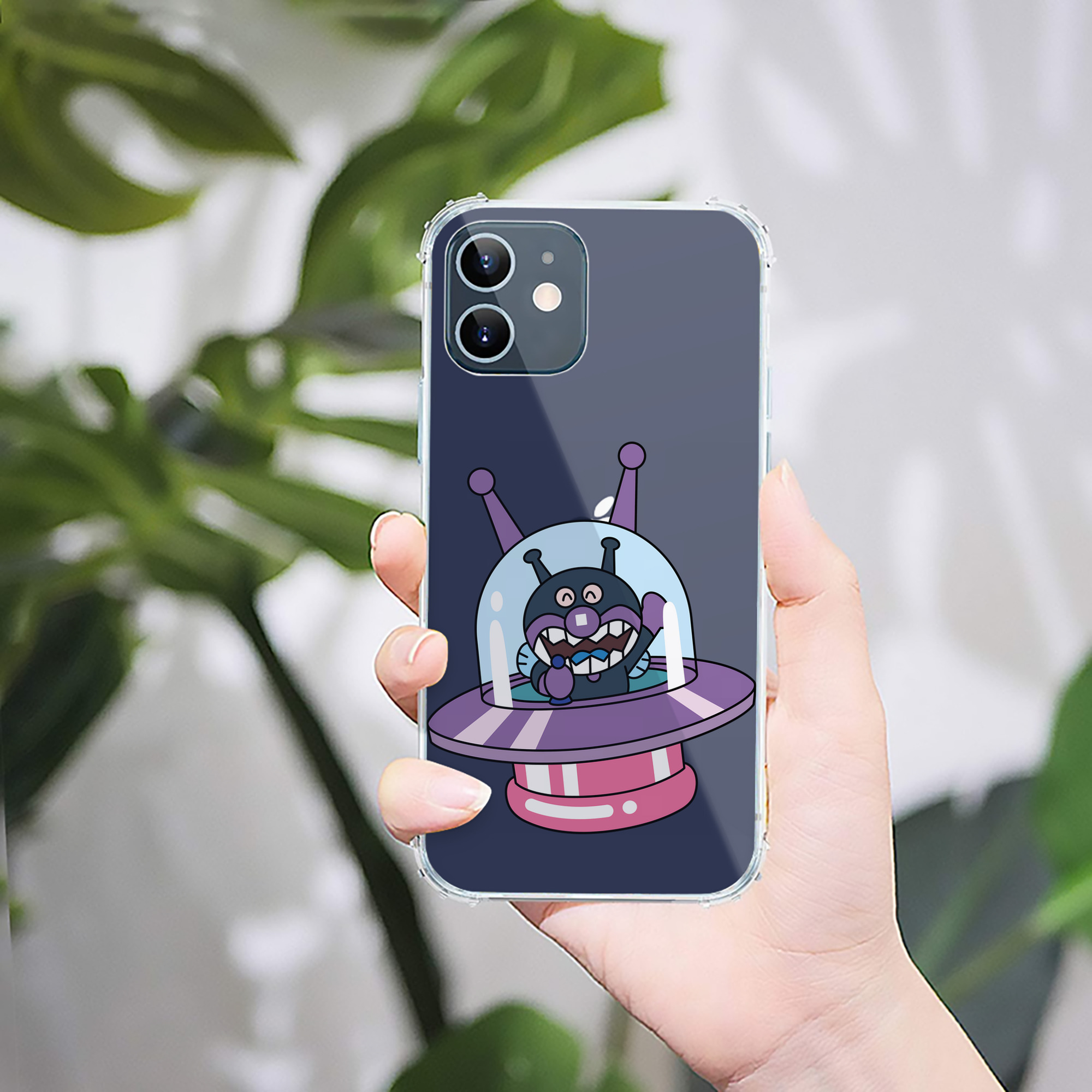 （画像用） アンパンマン Anpanman 【iPhone 12シリーズ対応】透明スマホケース（クリアソフトケース）